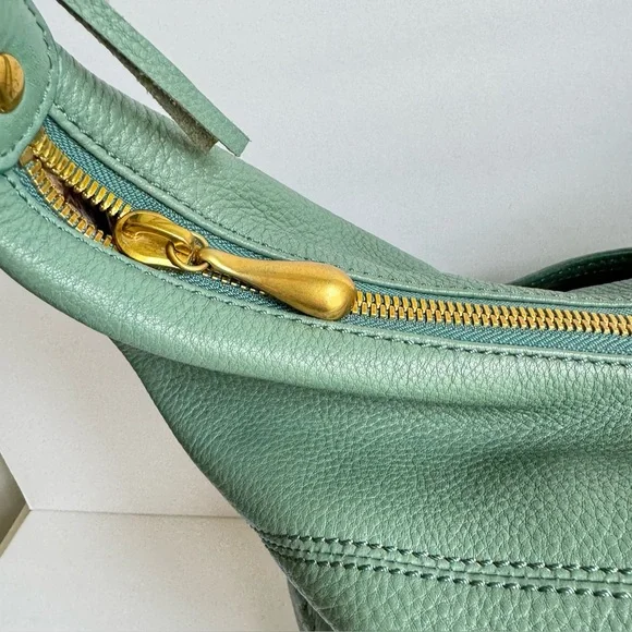 HOBO Entwine Bag Shoulder Purse Slouchy Leather Meadow Sage Green Casual Sheila - Picture 6 of 13